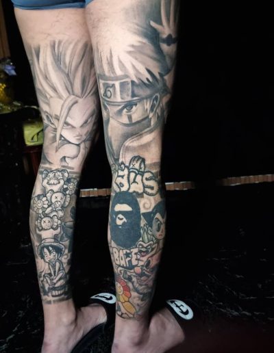 anime and chibi tattoo